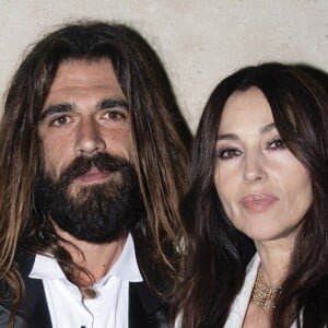 Monica Bellucci et son compagnon Nicolas Lefebvre assistent à la soirée de lancement de la collection "Clash De Cartier" à la Conciergerie à Paris, France, le 10 avril 2019. © Pierre Perusseau/Bestimage