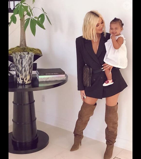 Khloé Kardashian avec sa fille True Thompson sur Instagram le 26 mars 2019.