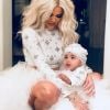 Khloé Kardashian avec sa fille True Thompson sur Instagram le 26 décembre 2018.