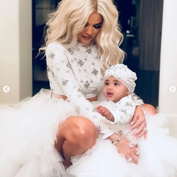 Khloé Kardashian avec sa fille True Thompson sur Instagram le 26 décembre 2018.