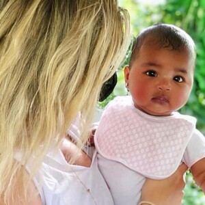 Khloé Kardashian avec sa fille True Thompson sur Instagram le 18 septembre 2018.