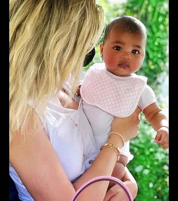 Khloé Kardashian avec sa fille True Thompson sur Instagram le 18 septembre 2018.