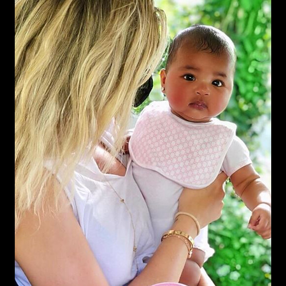 Khloé Kardashian avec sa fille True Thompson sur Instagram le 18 septembre 2018.