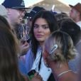 Exclusif - Kendall Jenner et Hailey Baldwin lors du concert de Jaden et Willow Smith au festival de Coachella à Indio le 13 avril 2019.