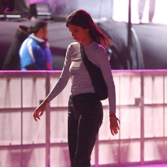 Exclusif - Kendall Jenner lors du concert de Jaden et Willow Smith au festival de Coachella à Indio le 13 avril 2019.