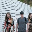 Gigi Hadid en compagnie d'amis au festival de musique et d'arts de la vallée de Coachella dans le désert à Bermuda Dunes Le 13 avril 2019.