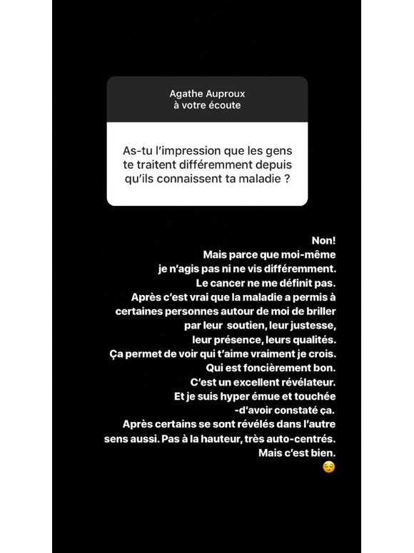 Agathe Auproux répond aux questions de ses fans sur Instagram, 14 avril 2019
