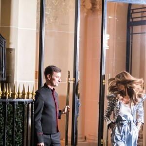 Céline Dion en tournage pour L'Oréal à l'hôtel Plaza Athénée, à Paris, France, le 30 janvier 2019.