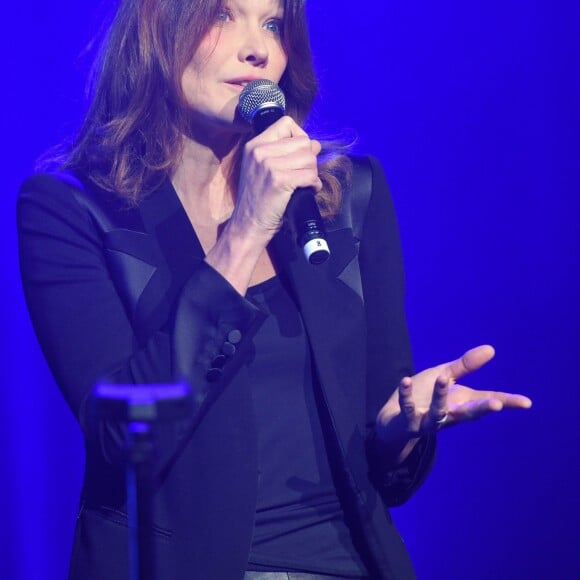 Carla Bruni-Sarkozy - 14ème Gala de la Fondation pour la recherche sur Alzheimer à l' Olympia à Paris le 18 mars 2019. © Coadic Guirec/Bestimage