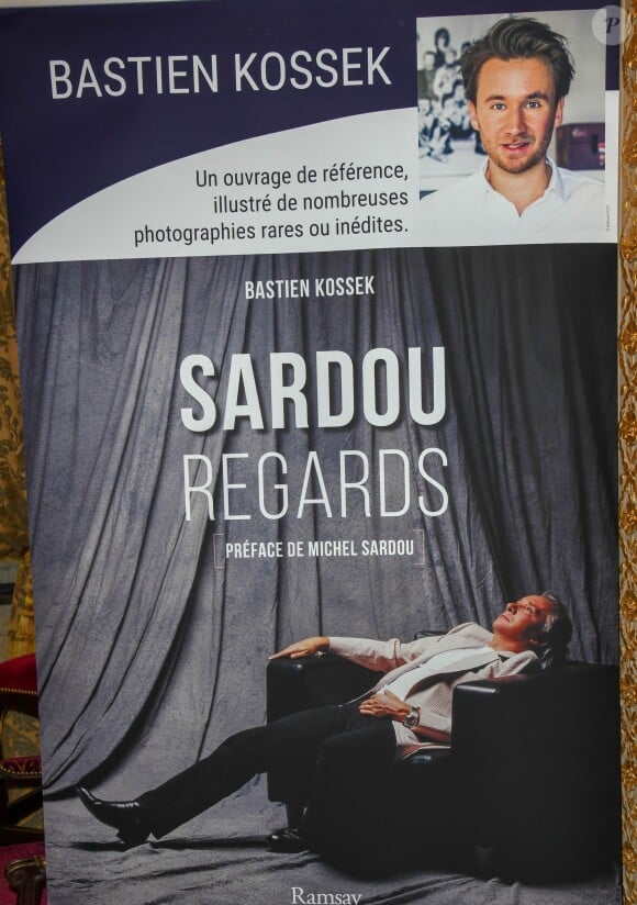 Illustration du livre "Sardou Regards" - Lancement du livre "Sardou Regards" de B.Kossek à l'hôtel Raphael à Paris, France, le 15 avril 2019. © Coadic Guirec/Bestimage