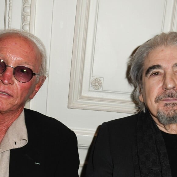 Jacques Revaux et Serge Lama - Lancement du livre "Sardou Regards" de B.Kossek à l'hôtel Raphael à Paris, France, le 15 avril 2019. © Coadic Guirec/Bestimage