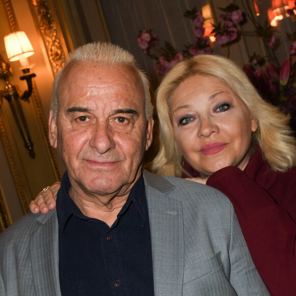 Michel Fugain et Sanda Fugain - Lancement du livre "Sardou Regards" de B.Kossek à l'hôtel Raphael à Paris, France, le 15 avril 2019. © Coadic Guirec/Bestimage