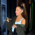 Exclusif - Ariana Grande arrive au Sweetener Experience organisé pour ses fans à New York, le 1er octobre 2018.