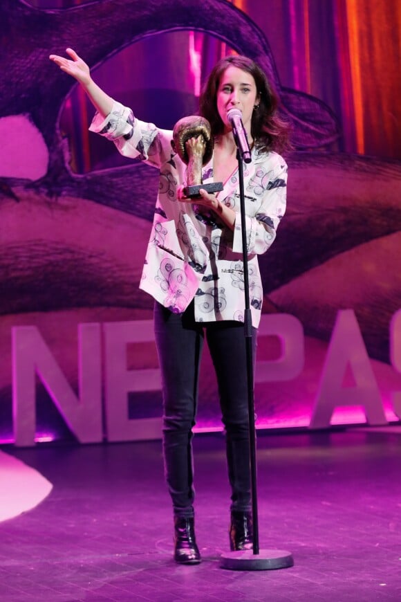 Agnès Hurstel - 2ème cérémonie de remise de prix "Les Topor 2 : Les prix de l'inattendu" au théâtre du Rond-Point à Paris le 15 avril 2019. © CVS/Bestimage