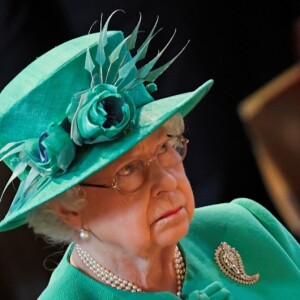 La reine Elizabeth II à la cathédrale St Paul pour célébrer le centenaire de l'empire britannique à Londres le 24 mai 2017
