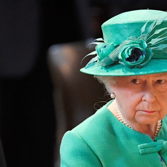 La reine Elizabeth II à la cathédrale St Paul pour célébrer le centenaire de l'empire britannique à Londres le 24 mai 2017