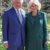 Le prince Charles et Camilla Parker Bowles lors de la réouverture du château de Hillsborough à Belfast en Irlande du Nord le 9 avril 2019.