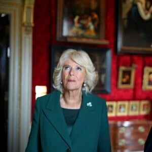 Le prince Charles et Camilla Parker Bowles lors de la réouverture du château de Hillsborough à Belfast en Irlande du Nord le 9 avril 2019.