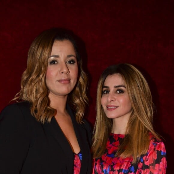 Exclusif - Chimène Badi et Julie Zenatti lors du backstage de la 6ème édition de la "Nuit de la Déprime" au casino de Paris, France, le 11 février 2019. © Pierre Perusseau/Bestimage