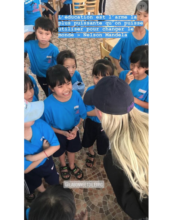 Laeticia Hallyday sur Instagram, le mercredi 17 avril 2019. Voyage au Vietnam.