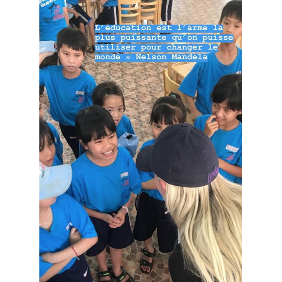 Laeticia Hallyday sur Instagram, le mercredi 17 avril 2019. Voyage au Vietnam.