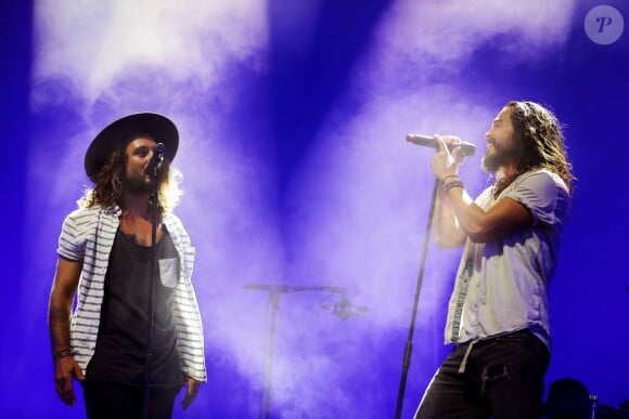 Concert d'adieu du groupe "Frero Delavega" (Jeremy Frerot et Florian Delavega) à Bordeaux. Le 10 juin 2017 © Patrick Bernard-Quentin Salinier / Bestimage