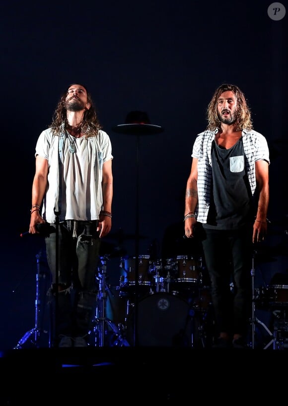 Concert d'adieu du groupe "Frero Delavega" (Jeremy Frerot et Florian Delavega) à Bordeaux. Le 10 juin 2017 © Patrick Bernard-Quentin Salinier / Bestimage