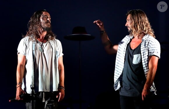 Concert d'adieu du groupe "Frero Delavega" (Jeremy Frerot et Florian Delavega) à Bordeaux. Le 10 juin 2017 © Patrick Bernard-Quentin Salinier / Bestimage