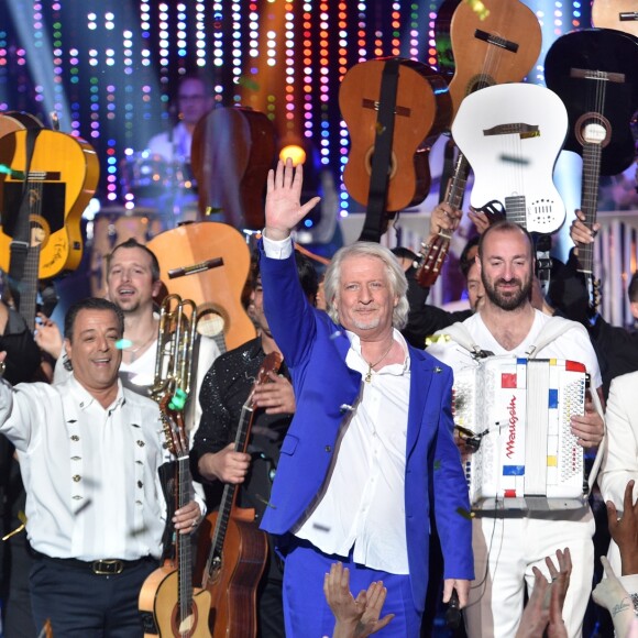 Exclusif - Patrick Sébastien fait ses adieux à France 2 lors de l'enregistrement de la dernière émission "Les années bonheur", qui sera diffusée le 11 mai 2019. Le 12 février 2019 © Giancarlo Gorassini / Bestimage