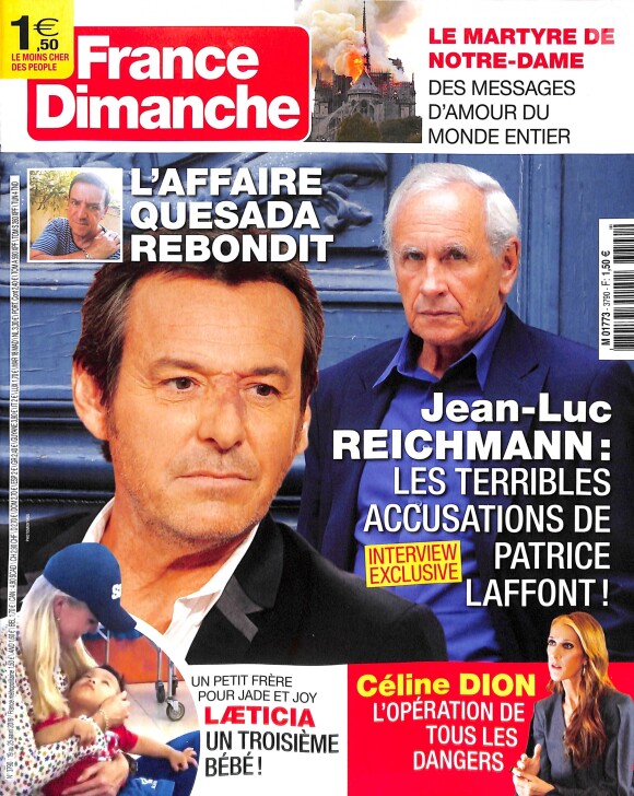 Magazine "France Dimanche", en kiosques vendredi 19 avril 2019.