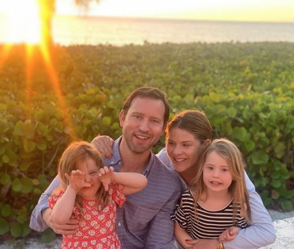 Jenna Bush Hager, son mari Henry Hager et leurs filles Mila et Poppy - mars 2019.