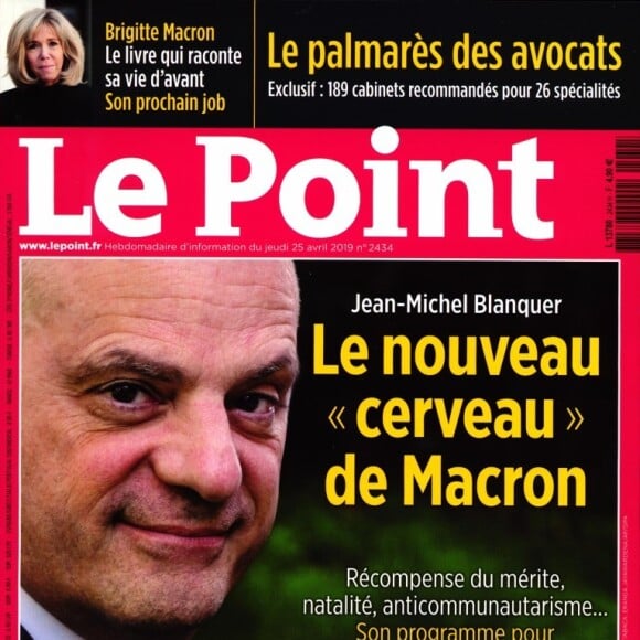 Magazine "Le Point" en kiosques le 25 avril 2019.