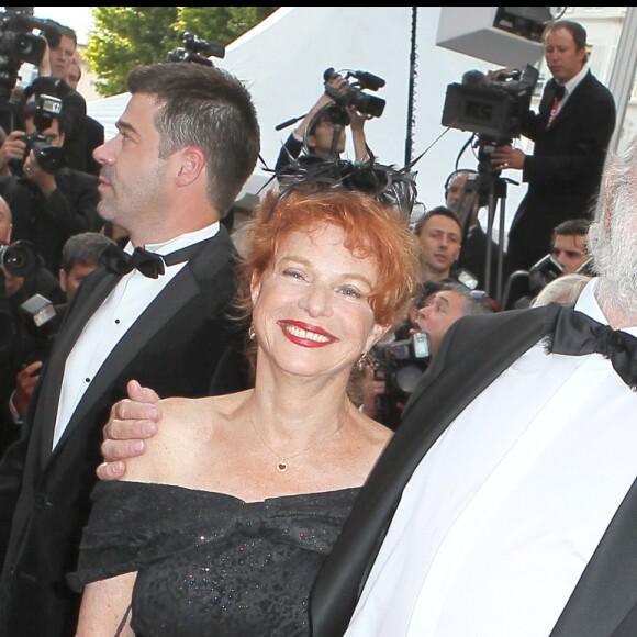 Jean-Pierre Marielle, Agathe Natanson et Danièle Thompson au Festival de Cannes le 18 mai 2011. 