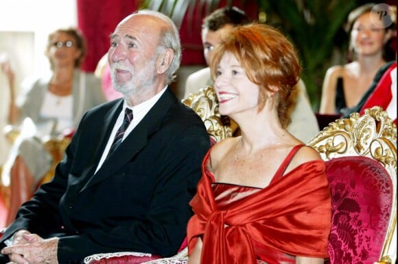 Mariage de Jean-Pierre Marielle et Agathe Natanson à Florence, le 4 octobre 2003.