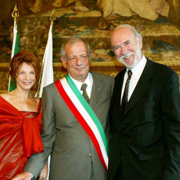 Mariage de Jean-Pierre Marielle et Agathe Natanson à Florence, le 4 octobre 2003.