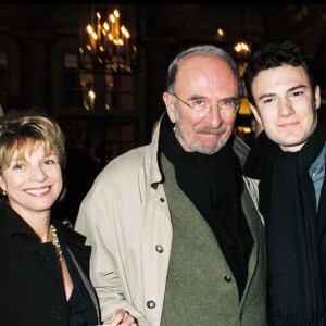 Agathe Natanson et sa fille, Jean-Pierre Marielle et son fils - Générale de la pièce "Duo pou violon seul", le 2 février 1999.