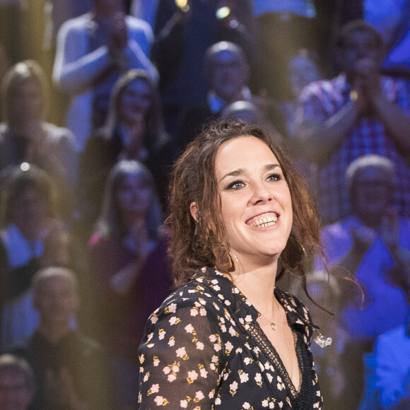 Exclusif - Zaz - Enregistrement de l'émission "Bon anniversaire Veronique Sanson" qui sera diffusée le 26 Avril 2019 à 21 heures sur France 3. Paris le 8 Avril 2019. Une grande soirée événement avec Véronique Sanson et ses amis. L'émission mettra à l'honneur les grandes dates de la vie de l'artiste. Pour chacune d'entre elles, la chanteuse devra replonger dans ses souvenirs pour retrouver à quel événement de sa vie cette date correspond. Une fois cet événement découvert, une surprise préparée dans le plus grand secret lui sera réservée par ses proches et les artistes qu'elle aime : des chansons en duo et en solo, des sketches inédits, des happenings. © Cyril Moreau / Bestimage