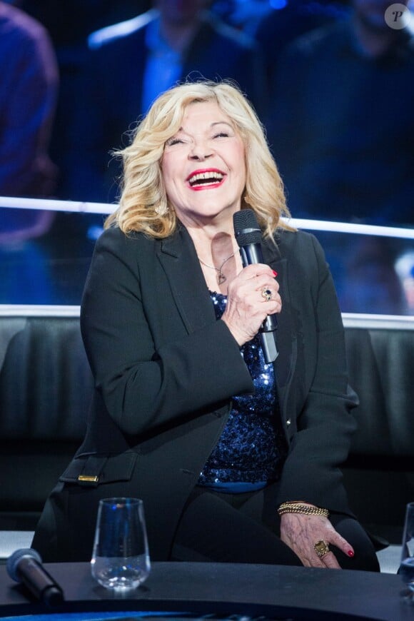 Exclusif - Nicoletta - Enregistrement de l'émission "Bon anniversaire Veronique Sanson" qui sera diffusée le 26 Avril 2019 à 21 heures sur France 3. Paris le 8 Avril 2019. Une grande soirée événement avec Véronique Sanson et ses amis. L'émission mettra à l'honneur les grandes dates de la vie de l'artiste. Pour chacune d'entre elles, la chanteuse devra replonger dans ses souvenirs pour retrouver à quel événement de sa vie cette date correspond. Une fois cet événement découvert, une surprise préparée dans le plus grand secret lui sera réservée par ses proches et les artistes qu'elle aime : des chansons en duo et en solo, des sketches inédits, des happenings. © Cyril Moreau / Bestimage