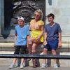 Exclusif- Britney Spears et ses enfants Jayden et Sean visitent Buckingham Palace et les autres attractions touristiques, accompagnés par deux gardes du corps. Londres, le 3 août 2018.