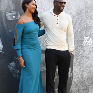 Idris Elba et sa fiancée Sabrina Dhowre à l'avant-première du film "Yardie" au BFI Southbank à Londres, le 21 août 2018.