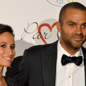 Exclusif - Tony Parker (président du festival Lyon gagne avec ses femmes) et sa femme Axelle Francine - Soirée "Par Coeur Gala" à l'Abbaye de Collonges à Lyon, France, le 14 septembre 2018. © Romain Doucelin/Bestimage