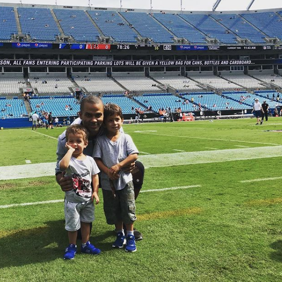 Tony Parker et ses fils sur Instagram.