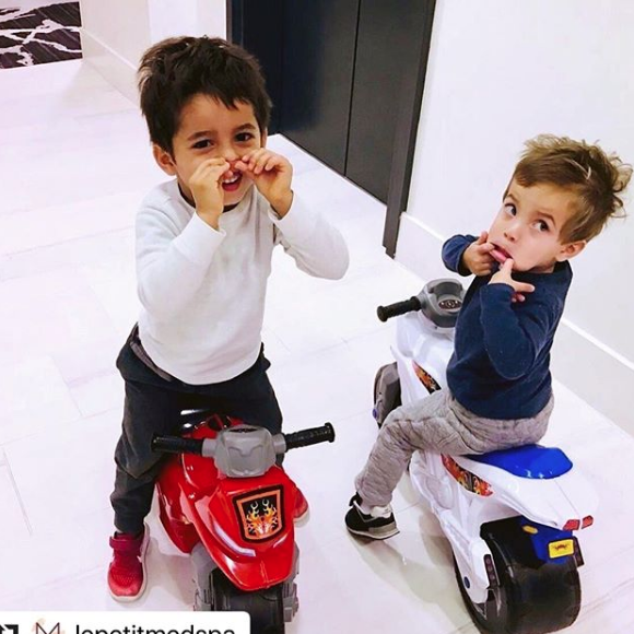 Tony Parker et ses fils sur Instagram.