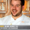 Guillaume lors de la demi-finale de "Top Chef 10" mercredi 1er mai 2019 sur M6.