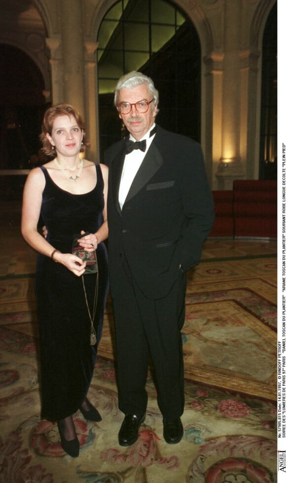 Daniel Toscan du Plantier et sa fille Ariane Toscan du Plantier à Paris le 14 janvier 1997.