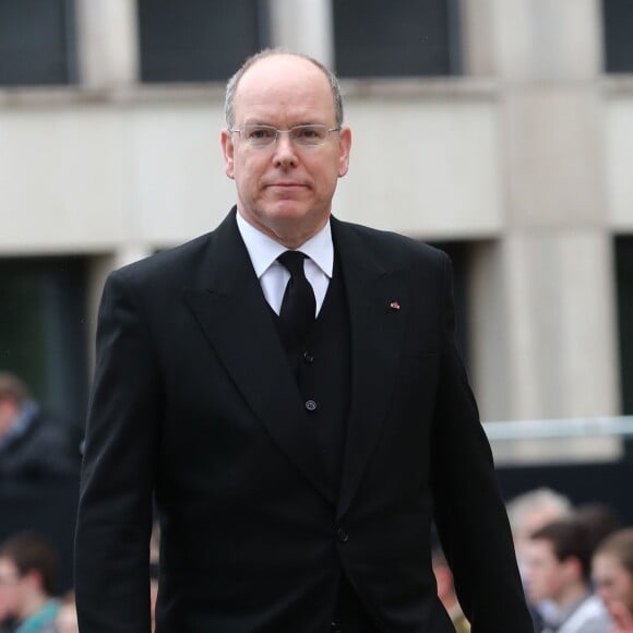 Le prince Albert II de Monaco - Obsèques du grand-duc Jean de Luxembourg en la cathédrale Notre-Dame de Luxembourg le 4 mai 2019. © Cyril Moreau - Alain Rolland/Bestimage