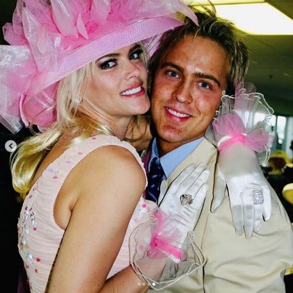 Anna Nicole Smith et son ex-compagnon Larry Birkhead au Kentucky Derby à Louisville en 2004.