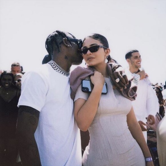 Travis Scott et Kylie Jenner. Avril 2019.