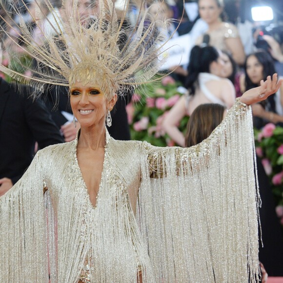 Celine Dion en Oscar de la Renta au 71e Met Gala du Costume Institute sur le thème "Camp: Notes on Fashion" au Metropolitan Museum of Art à New York, le 6 mai 2019.