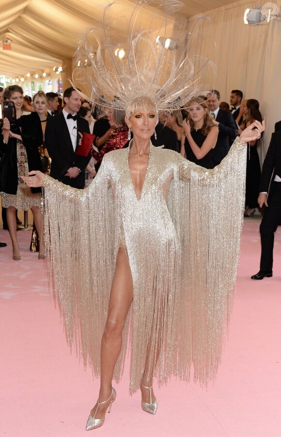 Celine Dion en Oscar de la Renta au 71e Met Gala du Costume Institute sur le thème "Camp: Notes on Fashion" au Metropolitan Museum of Art à New York, le 6 mai 2019.